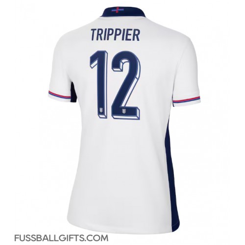 England Kieran Trippier #12 Fußballbekleidung Heimtrikot Damen EM 2024 Kurzarm